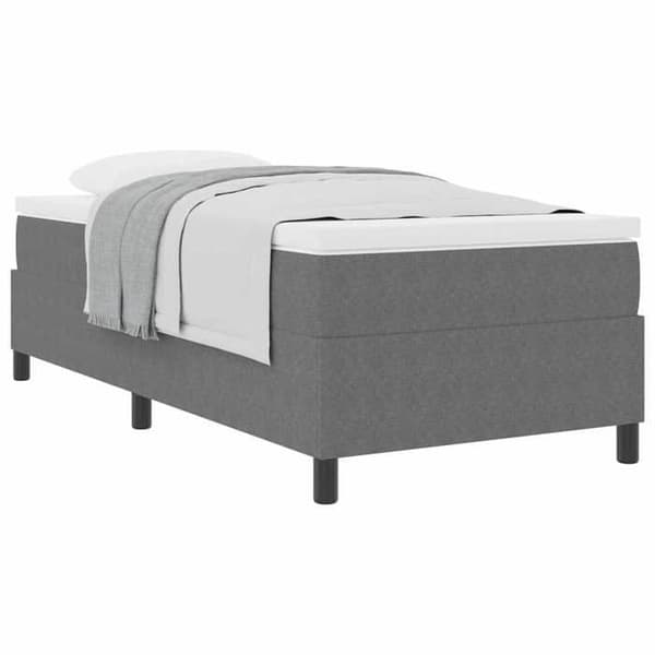 Maison Exclusive - Vaaleanharmaa ja valkoinen jousipatja 100 x 200 cm Ljusgrå och vit