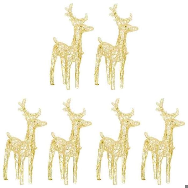 Maison Exclusive - Julren 6 st 240 LED Varmvit Akryl