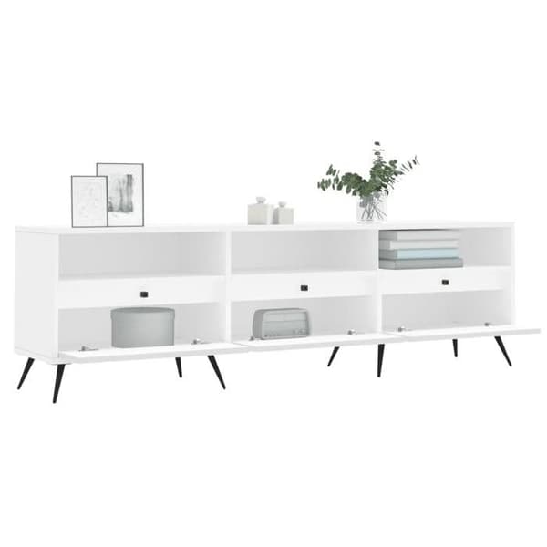 Maison Exclusive - TV-möbel vit 150x30x44,5 cm ingenjörsträ Vit
