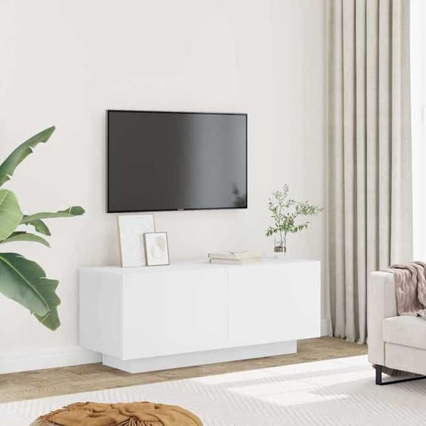 Maison Exclusive - TV Møbel Hvid 100x35x40 cm Ingeniørtræ Vit