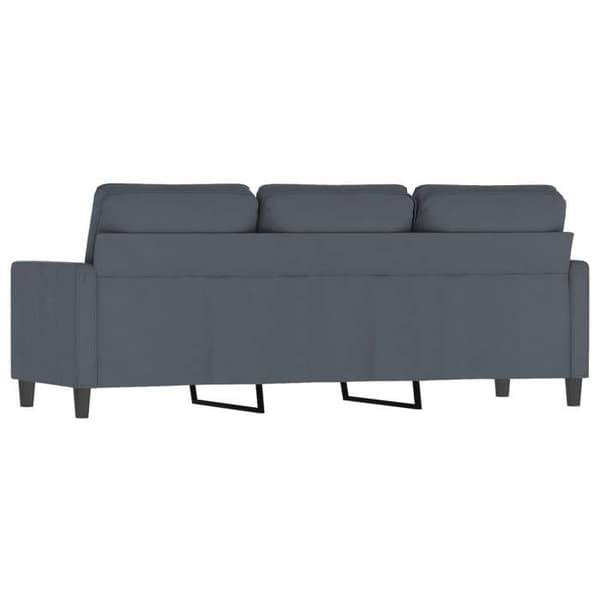 Maison Exclusive - Tummanharmaa 3-paikkainen sohva 180 cm Sametti