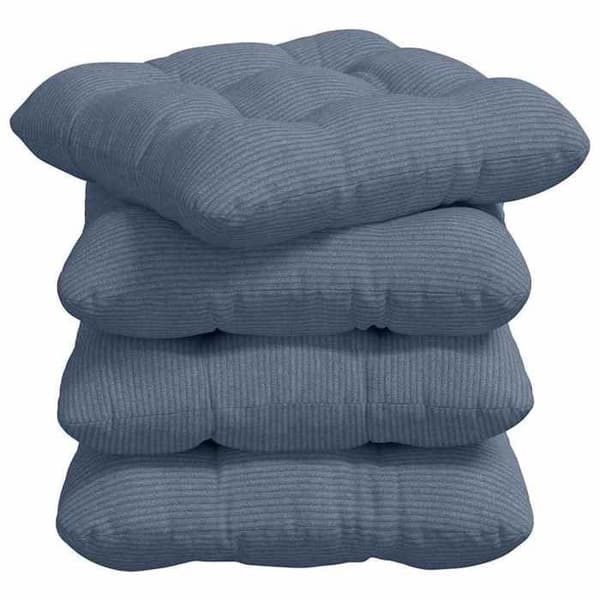 Sittkuddar - EXKLUSIVT HEM - 4-pack - Kordflod - 40 x 40 cm - Blå Blå