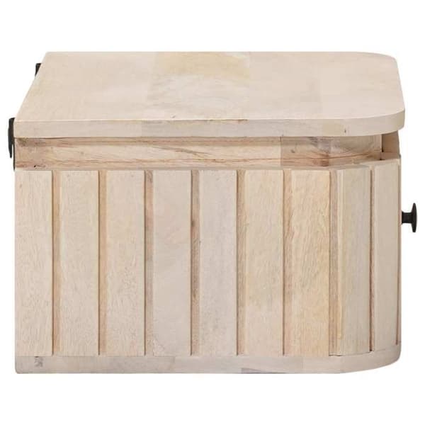 Maison Exclusive - Handgjord sängbord Vit 40 x 30 x 20 cm