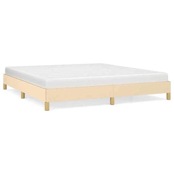 Maison Exclusive - Sengestel uden madras creme 180x200 cm stof