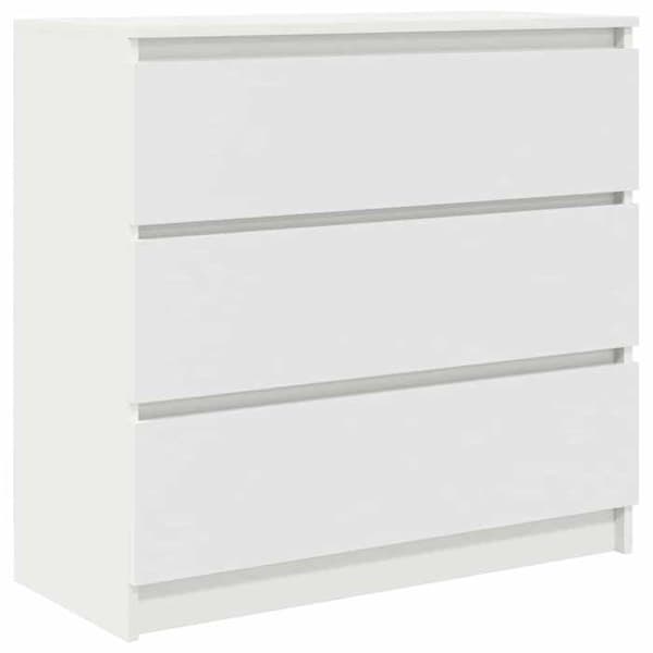 Maison Exclusive - Hvidt buffet 80x35x76 cm ingeniørtræ