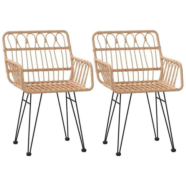 Maison Exclusive - Trädgårdsset 3 delar i flätad resin