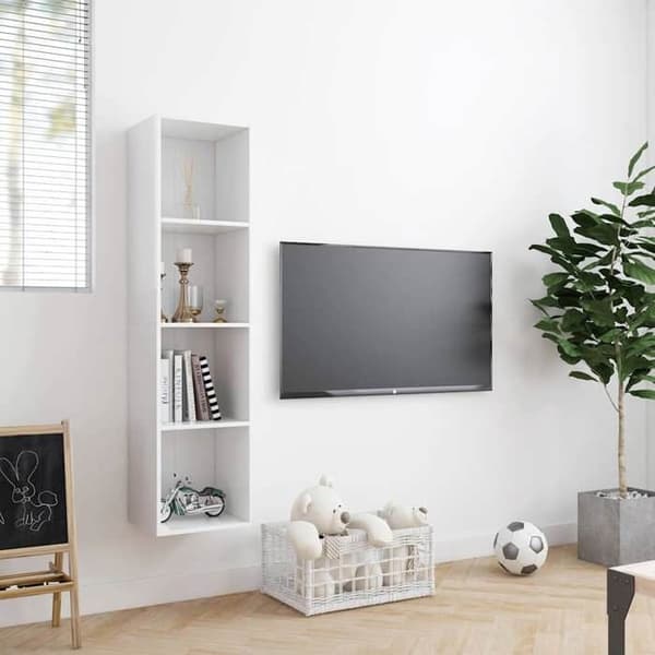 Maison Exclusive - Bibliotek/TV-möbel Vit 143x30x36 cm