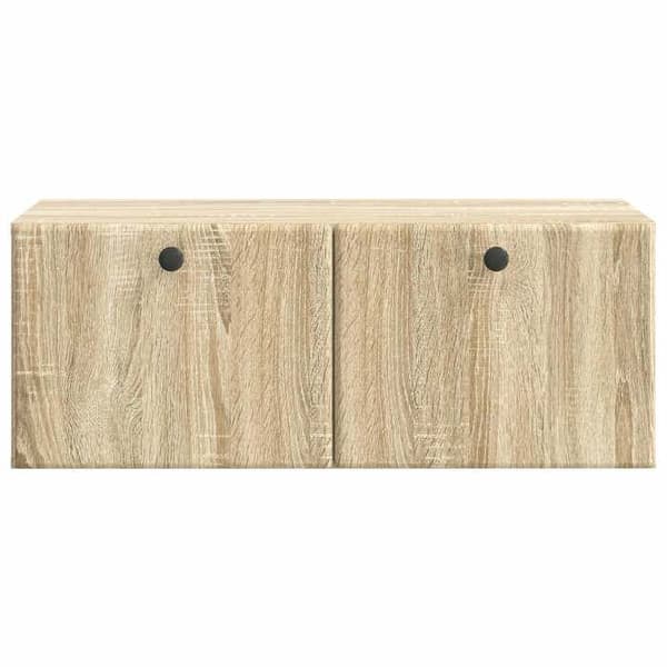 Maison Exclusive - Väggmonterad TV-möbel 78,5 x 41 x 30 cm Sonoma-ek
