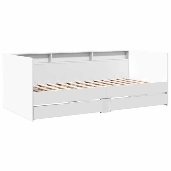 Maison Exclusive - Dagbed med skuffer uden madras hvid 90x200 cm