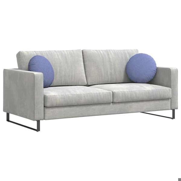 Maison Exclusive - Sittkuddar 2 st Tyg Blå denim Ø40 x 13 cm denim blå