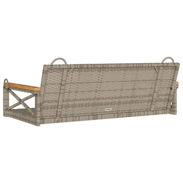Maison Exclusive - Grå hängsoffa 109x62x40 cm flätad resin