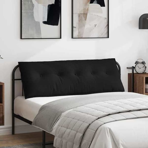 Maison Exclusive - Sort Rygpude 140 x 50 cm Mikrofiberstof