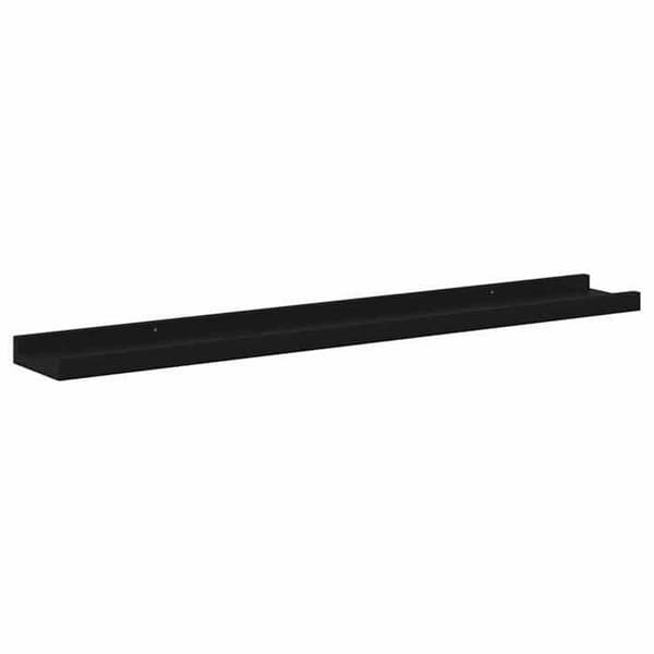 Maison Exclusive - Seinähyllyt 4 kpl Musta 80x9x3 cm