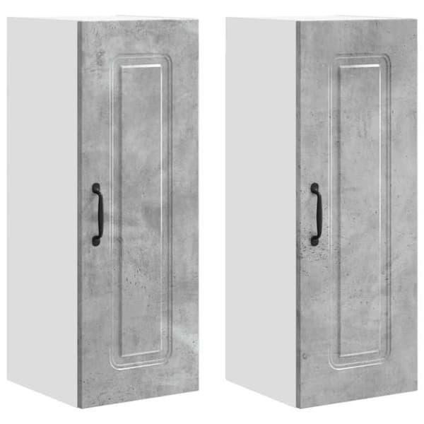 Maison Exclusive - Kalmar 2 stk. opvaskemaskinepanel Grå beton Betonggrå