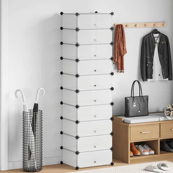 Maison Exclusive - Skoskab med 10 rum Hvid Vit