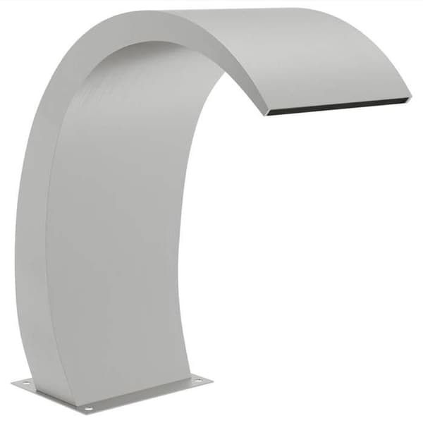 Poolfontæne - Eksklusivt hus - Rustfrit stål 304 - Indbyggede LED - 22x60x70 cm silver-