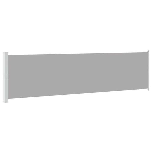 Maison Exclusive - Retractable sidokappa för patio 614x160 cm grå