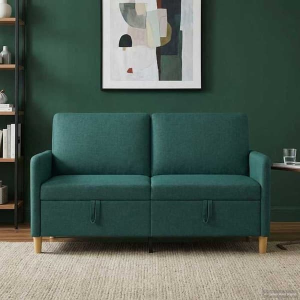 Maison Exclusive - Sofa med opbevaring Mørkegrøn 152 x 78 x 87 cm Polyester
