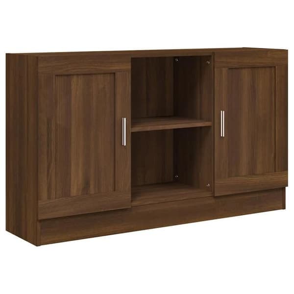 Maison Exclusive - Buffé Ek brun 120x30,5x70 cm Ingenjörsträ