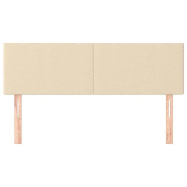 Maison Exclusive - Vuodepääty Kermansävy 144x5x78/88 cm Kangas Grädde