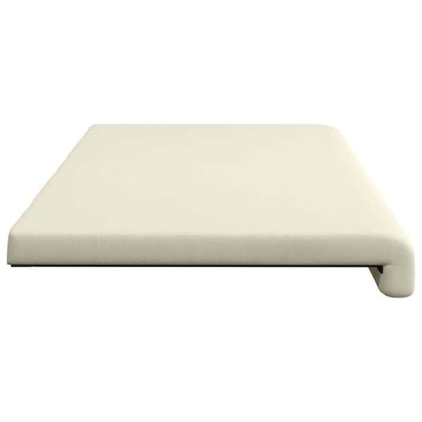 Maison Exclusive - Kudde för bänk i texturerad sammet, krämfärg, djup 35 cm Grädde