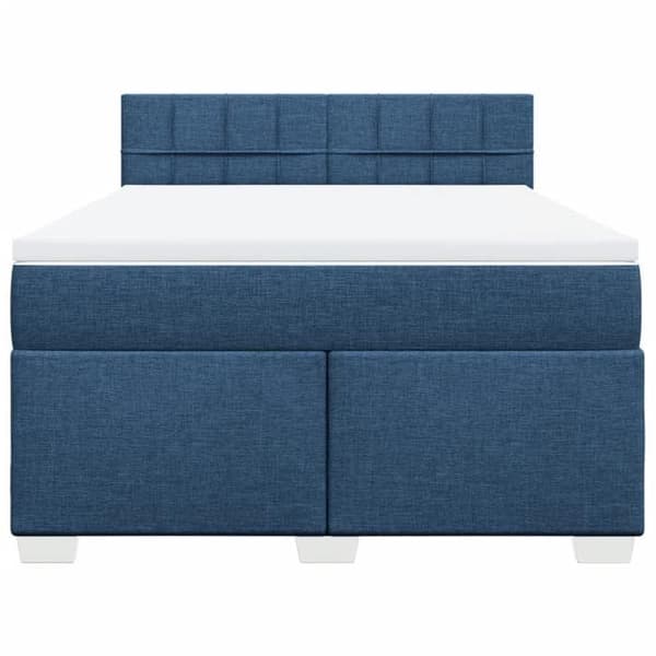 Maison Exclusive - Sängbotten med sängmått Blå 160x200 cm Tyg