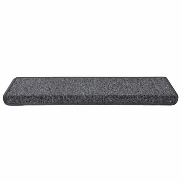 Maison Exclusive - Trappe tæppe 15 dele 65 x 21 x 4 cm Mørkegrå Rektangulær kant