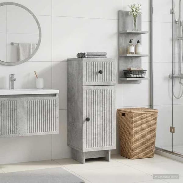 Maison Exclusive - Badeværelsesopbevaringsmøbel EDE Grå beton