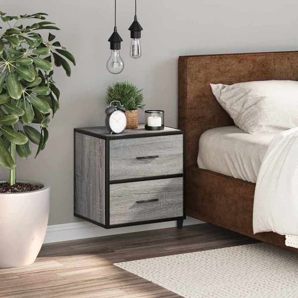 Maison Exclusive - Sonoma harmaa seinäyöpöytä 40x31x39,5 cm Sonoma grå