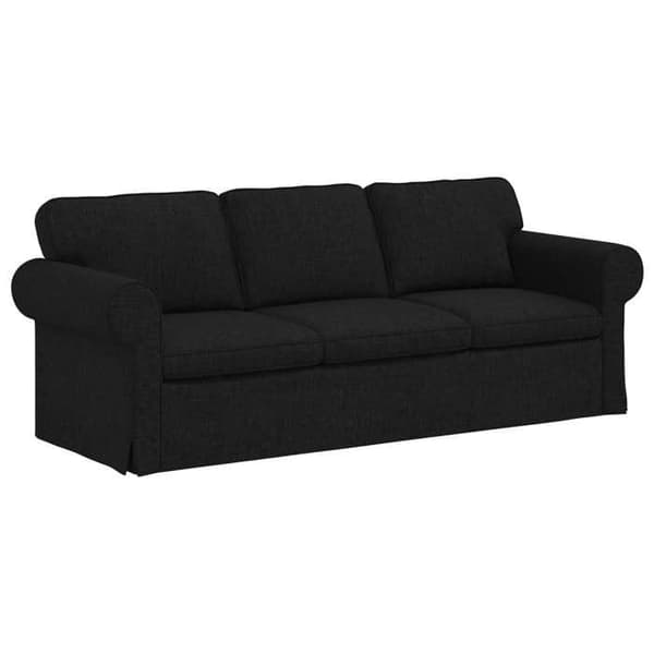 Maison Exclusive - 2 kpl sohvasetti musta kangas Svart