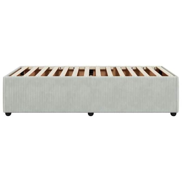 Maison Exclusive - Sengebund uden madras lys grå 90x200 cm velour ljusgrått