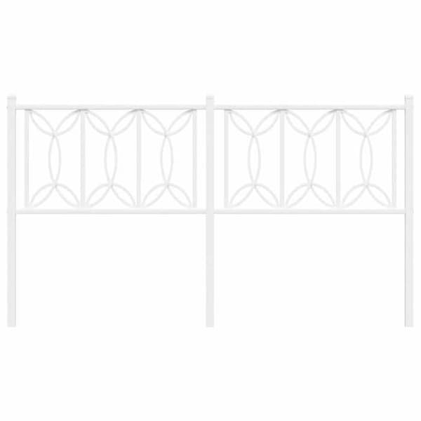 Maison Exclusive - Erstatnings hovedgærde metal hvid 150 cm