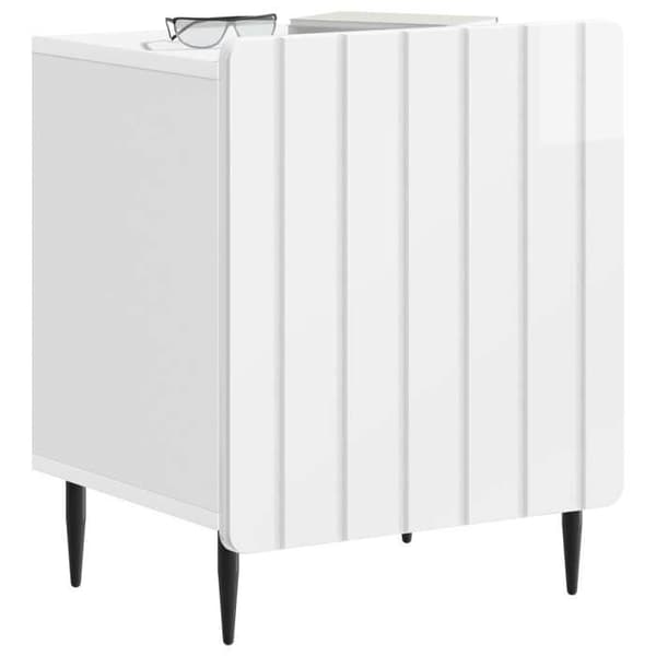 Maison Exclusive - Natbord 2 dele Hvid glans 43 x 34,5 x 52 cm