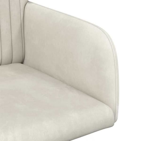 Maison Exclusive - Matstolar 4 st Sammet Kräm 55 x 50 x 84 cm