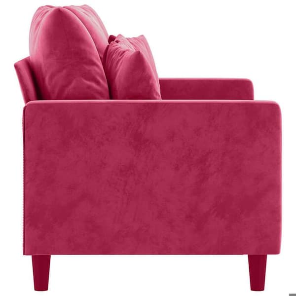 Maison Exclusive - 2-paikkainen sohva Bordeaux-punainen 120 cm Sametti