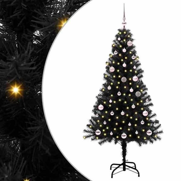 Maison Exclusive - Sort Juletræ 150 cm PVC Svart