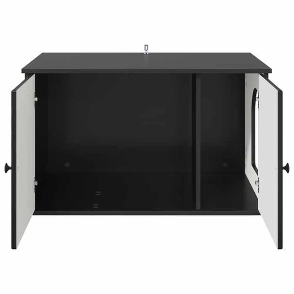Kattemiljø - EKSKLUSIVT HUS - 85 x 55 x 50,5 cm - Sort - Ingeniørtræ - Rektangulær Svart