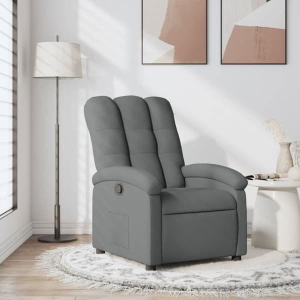 Maison Exclusive - Tummanharmaa kangasnojatuoli Mörkgrå