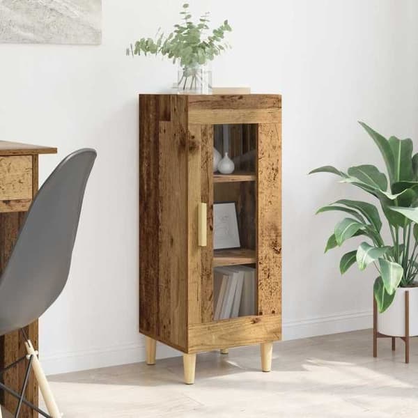 Maison Exclusive - Buffé i gammalt trä 34,5 x 32,5 x 90 cm Ingenjörsträ