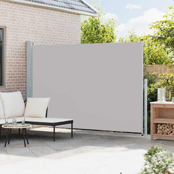 Maison Exclusive - Retractable sidotak för uteplats 200x314 cm Grå Grå