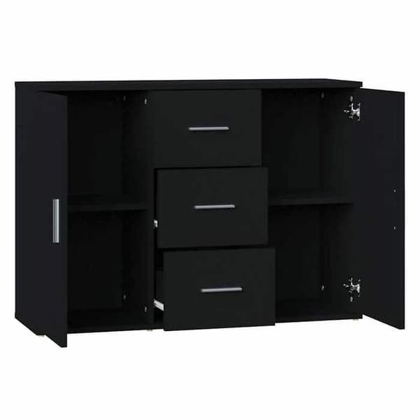 Maison Exclusive - Buffet Sort 91x29,5x65 cm Ingeniørtræ Svart