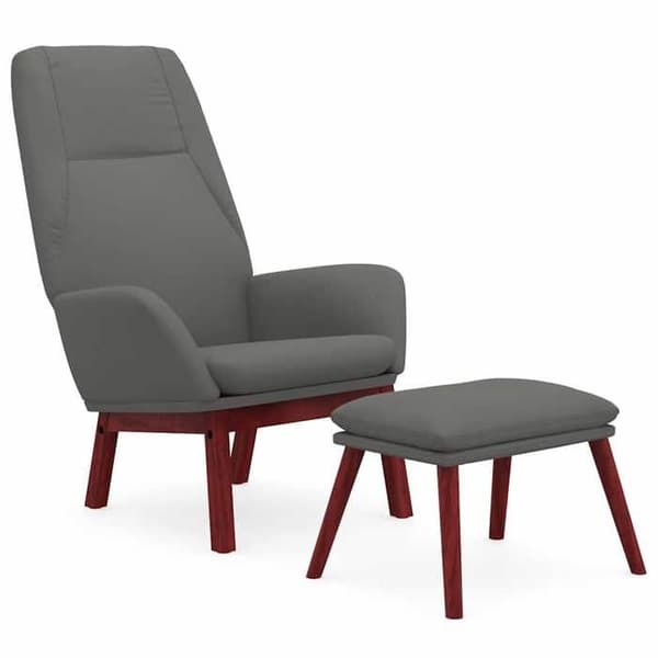 Maison Exclusive - Relax stol med fodstøtte Lys grå Stof