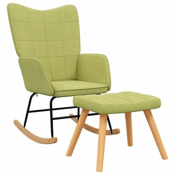 Maison Exclusive - Gungstol med pall Grön Tyg