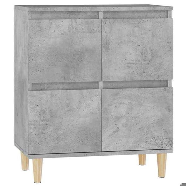Maison Exclusive - Buffé Grå betong 60x35x70 cm Ingenjörsträ