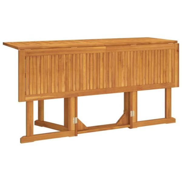 Maison Exclusive - Foldbart havebord sommerfugl 150x90x75 cm massiv teaktræ