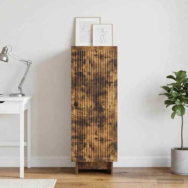 Maison Exclusive - Buffet Røget Eg 33 x 34,5 x 90 cm Ingeniørtræ