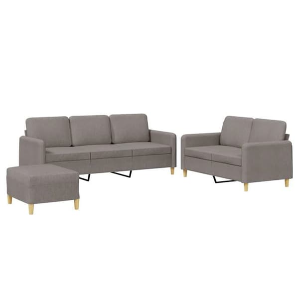 Maison Exclusive - Sæt af 3 sofaer med puder Taupe Stof