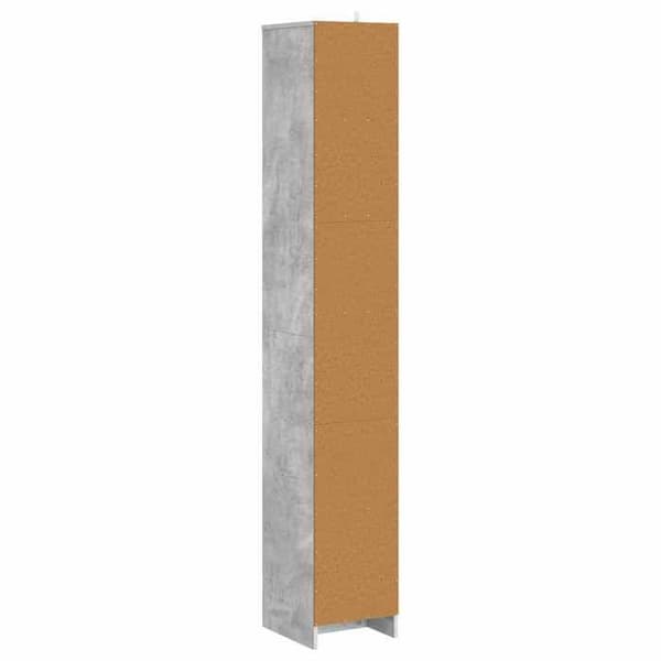 Maison Exclusive - Kylpyhuonekaappi Harmaa betoni 30 x 33 x 190 cm