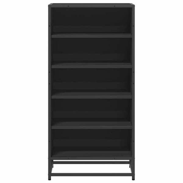 Maison Exclusive - Skohylde sort 48x38x97,5 cm ingeniørtræ Svart