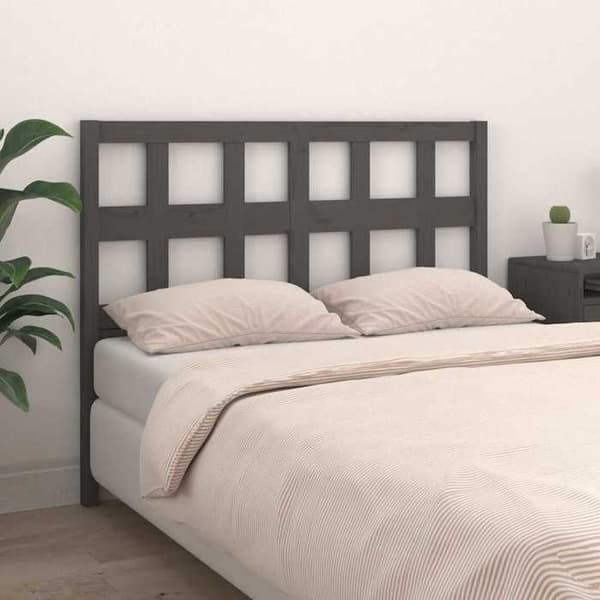 Maison Exclusive - Harmaa pääty 125,5x4x100 cm Massiivinen mänty Grå